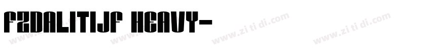 FZDaLiTiJF Heavy字体转换
